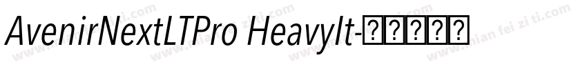 AvenirNextLTPro HeavyIt字体转换